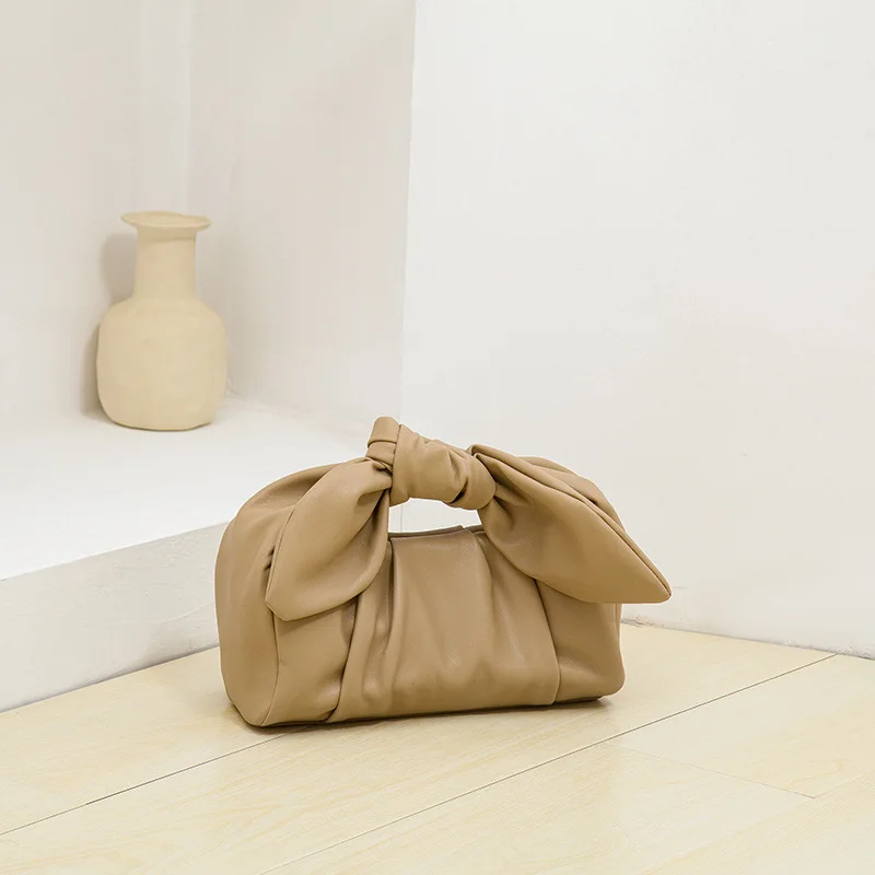 

2021 new bag women's pleated soft-faced cloud handbag net red fashion casual solid color shoulder messenger purse