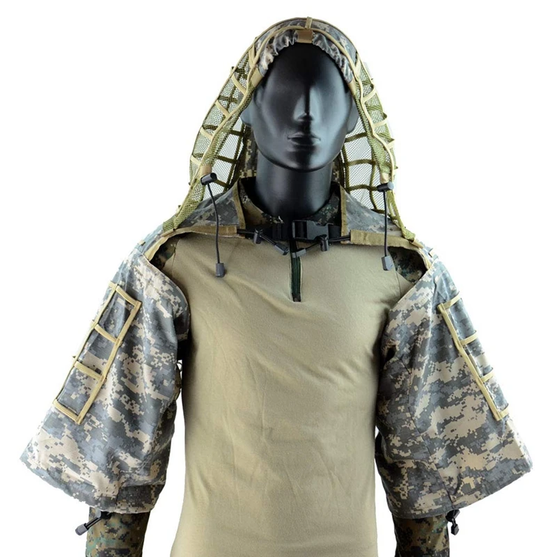 ГОРЯЧАЯ HG Sniper Ghillie Suit Foundation Ripstop камуфляж тактический Hood|Куртки для тренировок| |