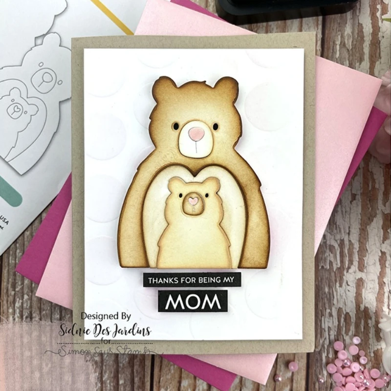 

Little Brown Bear Metal Cutting Dies for Scrapbooking Handmade Mold Cut Stencil New DIY Card Make Mould Model Craft Decoration