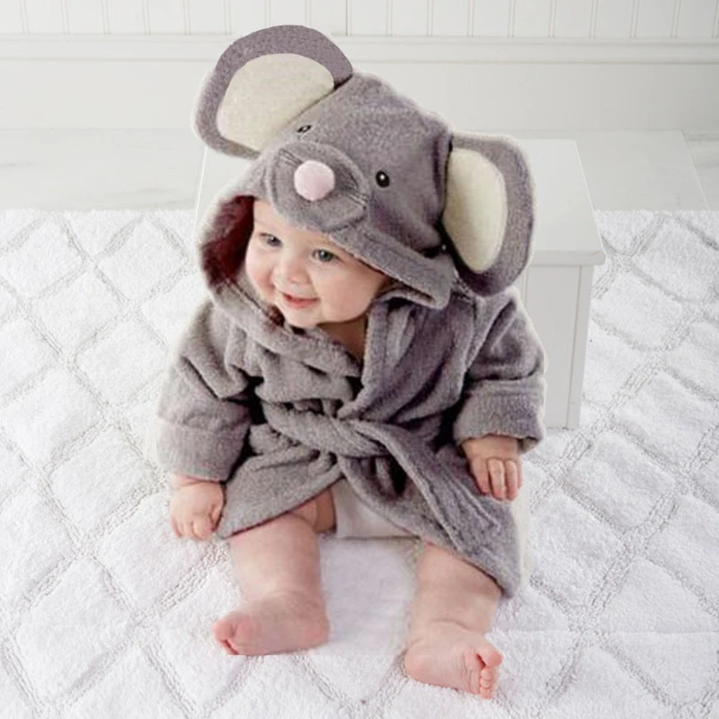 Детская одежда для сна пижамный комплект девочек детский халат с капюшоном и