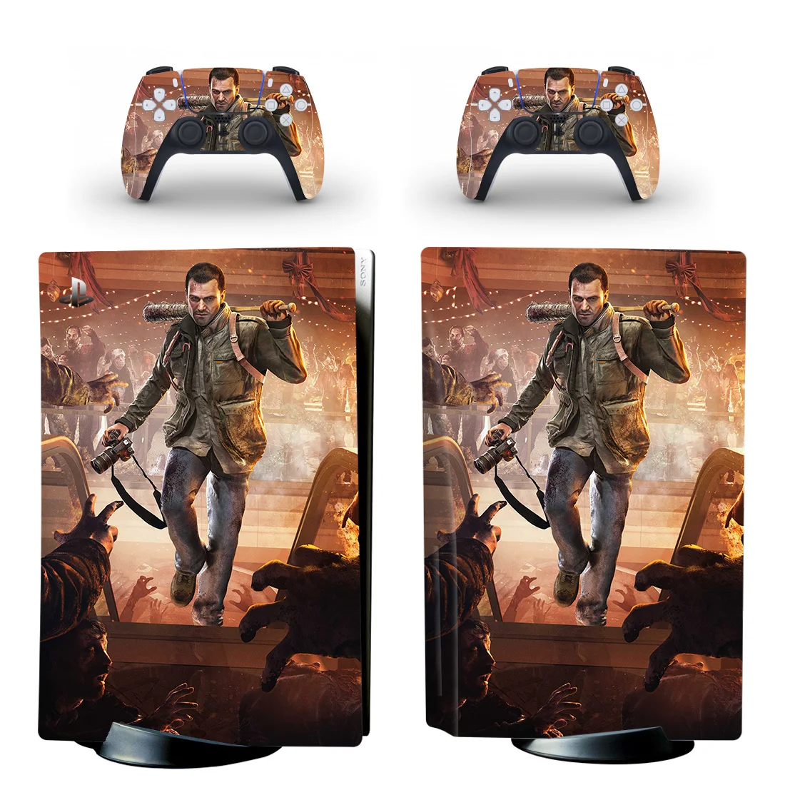 

Наклейка на консоль PlayStation 5 и 2 контроллера