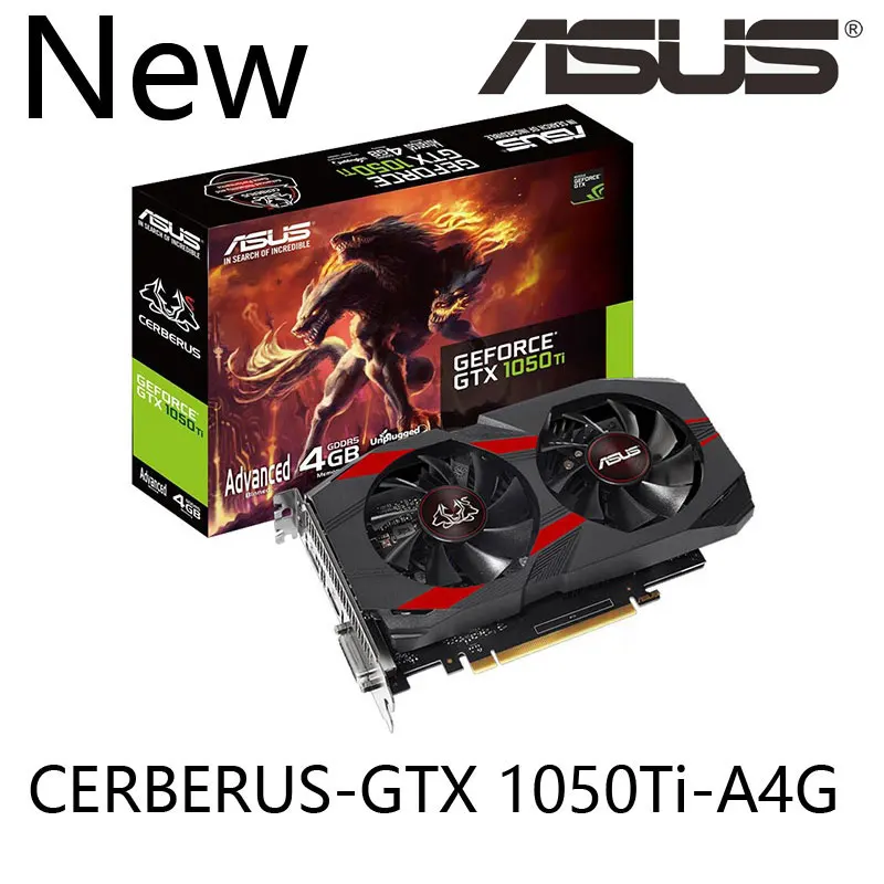 

New Video card CERBERUS GTX1050Ti A4G NVIDIA GDDR5 Asus 128bit 7008MHz 1303 1417MHz