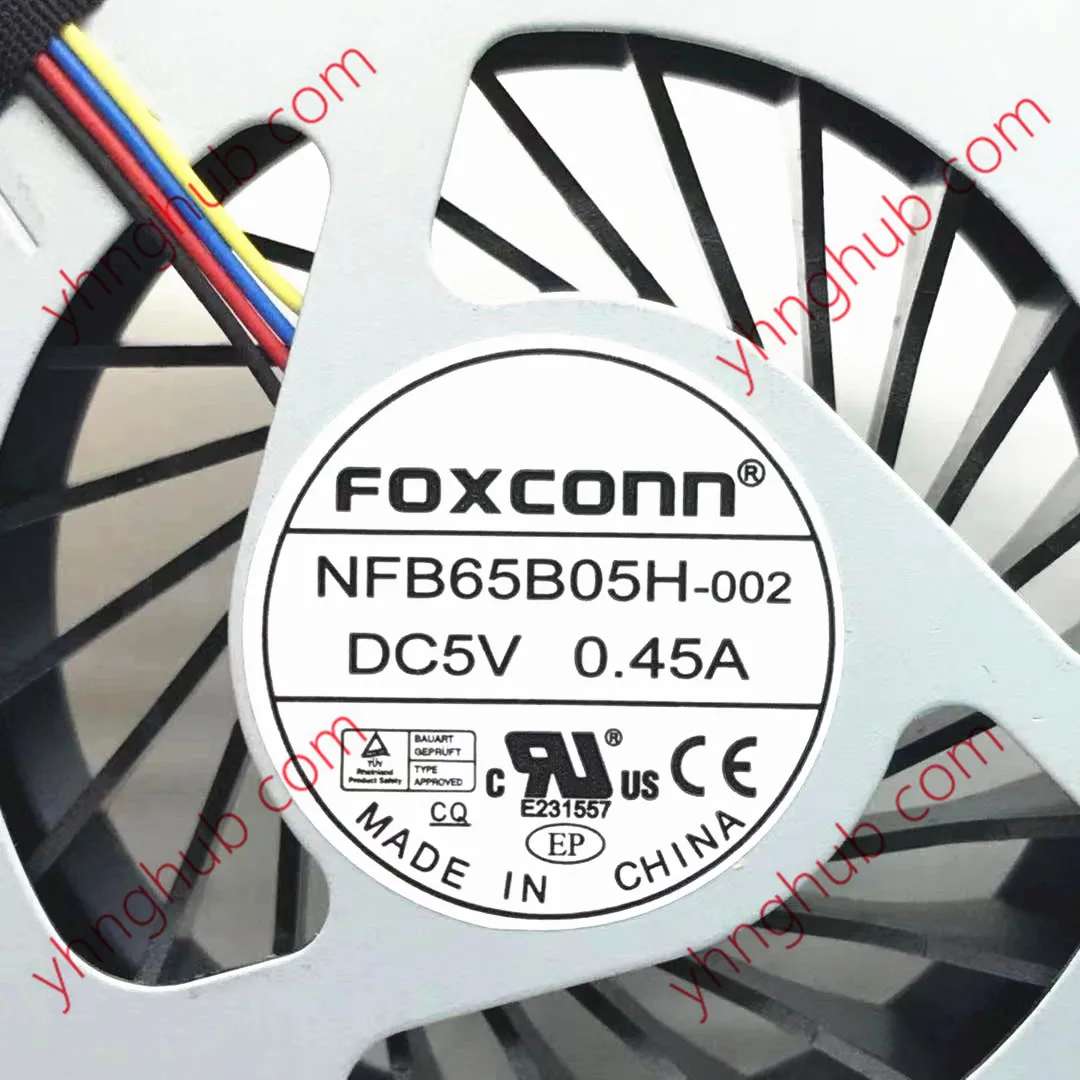Фото FOXCONN NFB65B05H-002 FSFA10M DC 5V 0.45A 4-проводной вентилятор охлаждения сервера №3
