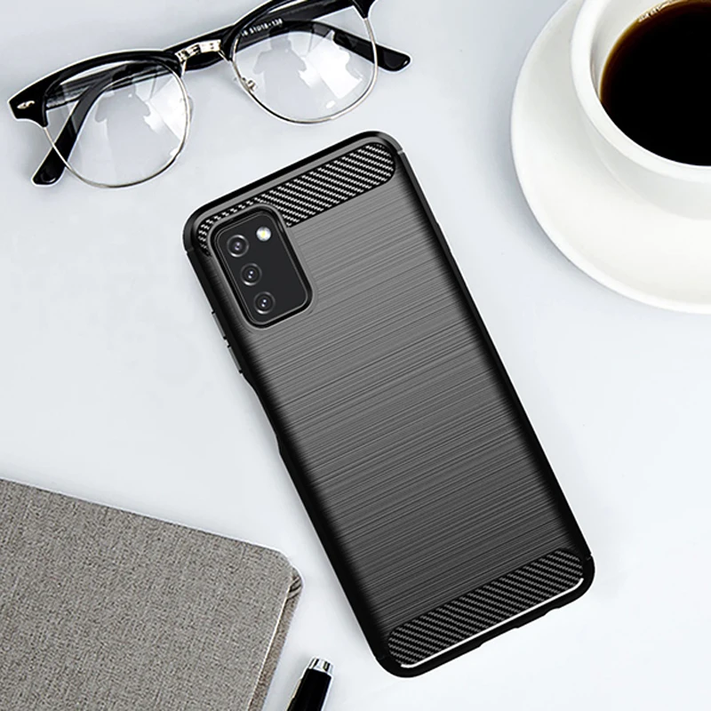 Чехол из углеродного волокна для Samsung Galaxy A03S противоударный чехол M22 M32 M52 A03 Core A13 A33