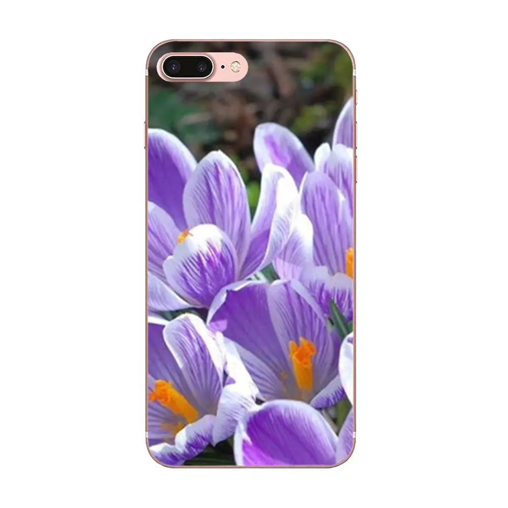 Для Apple iPhone 4 4S 5 5C 5S SE 6 6S 7 8 Plus X XS Max XR ТПУ чехлы накладки сладкий фиолетовый