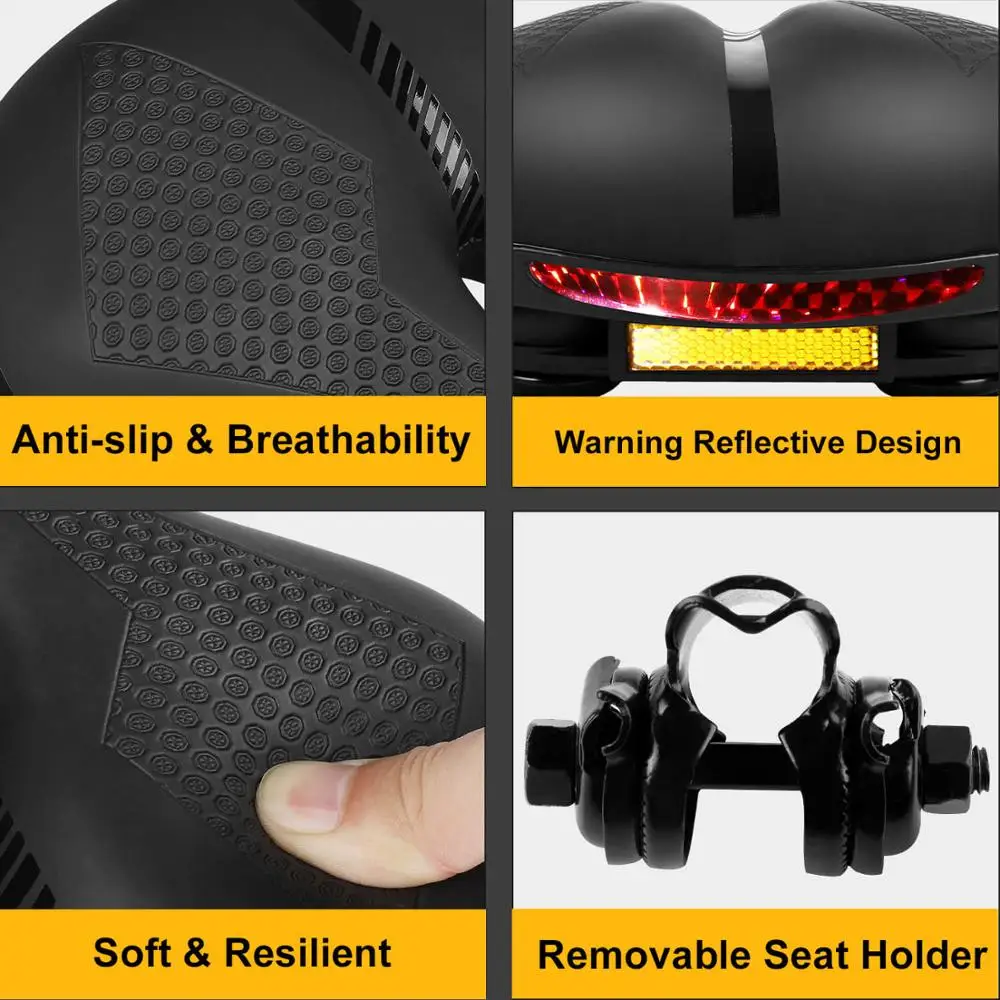 WEST BIKING большое седло для велосипеда водонепроницаемое широкое мягкое сиденье