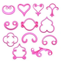 12pcs various flower shape fondant wedding cake biscuits pastry mould ice chocolate candy cookie decoration kitchen baking tools