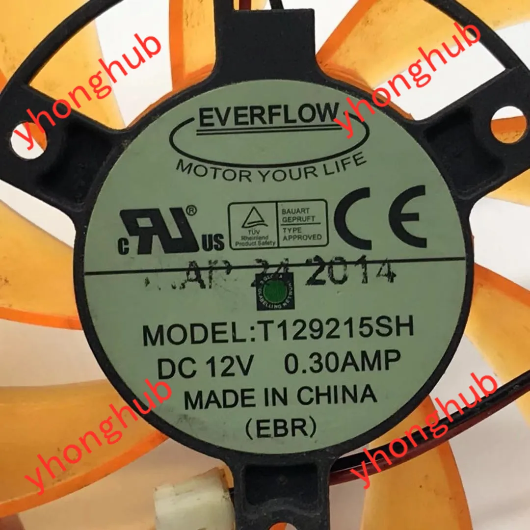 Вентилятор охлаждения сервера Everflow T129215SH 12 В постоянного тока 0 30 А в диаметре. 85