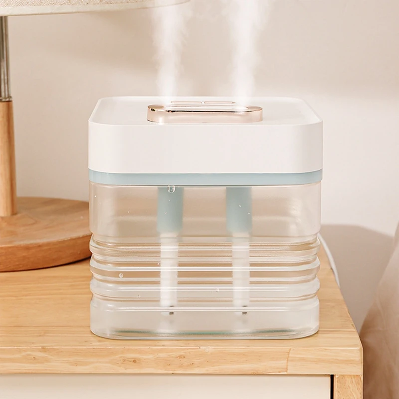 

2.5Liters Large-Capacity Home Desktop USB Dual-Jet Humidifier With Colorful Lamp Atomizer