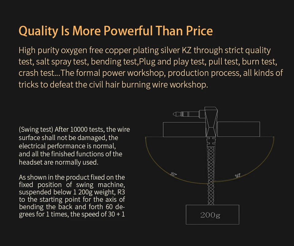 KZ ZSNPro ZS10Pro ZSX наушники посеребренный кабель обновления 2PIN pin высокой чистоты бескислородные наушники с медным покрытием провода AS12 C12 AS16