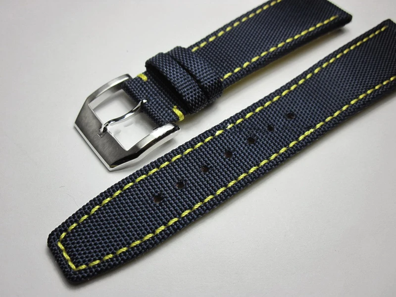 

Ремешок спортивный из композитного волокна для наручных часов, сменный Браслет, стальная пряжка, черный темно-синий цвет, 20 мм 22 мм