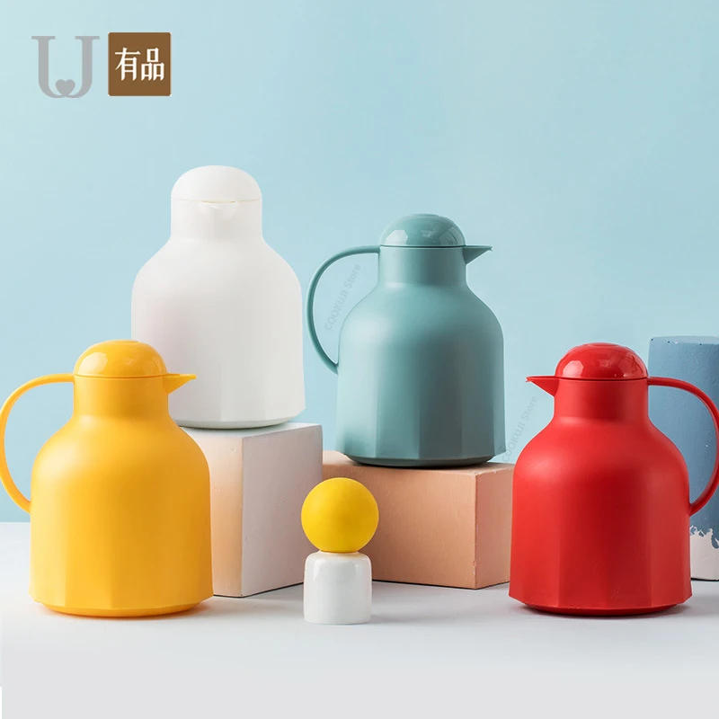 

Xiaomi Jordan&Judy Fashion Insulation Pot Household Kettle Thermos Glass Liner Water Bottle Thermos Home Large-capacity Thermos