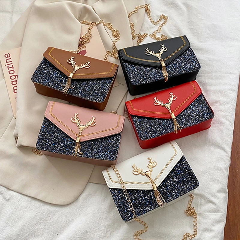 

Daily Women shoulder Bag Small Square Classic Black Crossbody Bag PU Leather Ladies Mochila Phone Female Portable Messenger