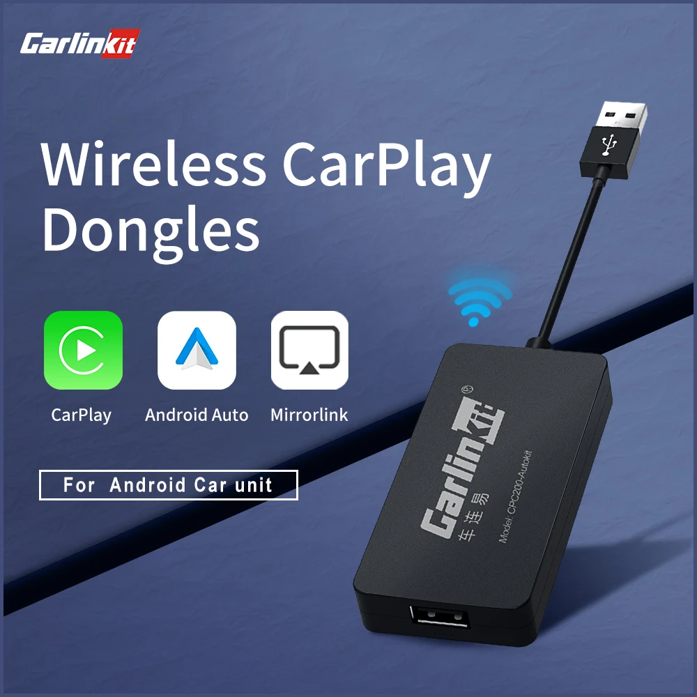 Carlinkit USB Dongle Carplay Android Box Carpaly AI беспроводной Mirrorlink автомобильный мультимедийный