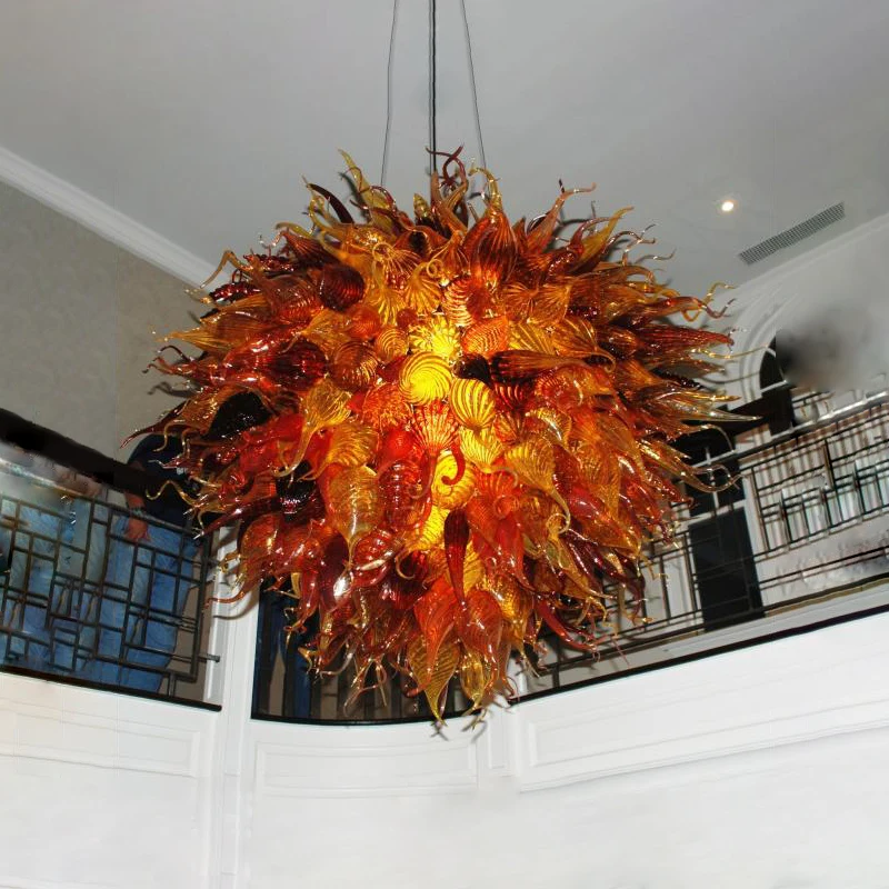 

American Luxury Crystal Chandelier Pendant Lamp Gold Round Ball Lustres Suspended Light Fxture for Living Room Hotel Home