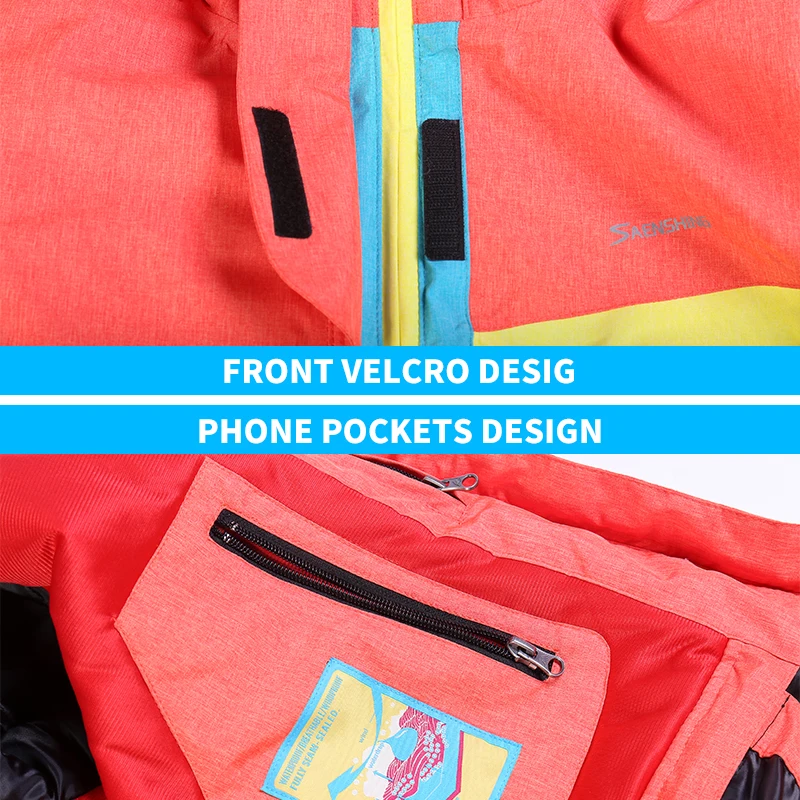 Мужской лыжный костюм SAENSHING водонепроницаемая теплая куртка для сноуборда и