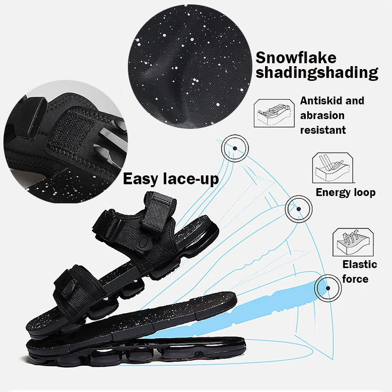 Мужская Летняя Повседневная обувь для отдыха легкие открытые сандалии бега с
