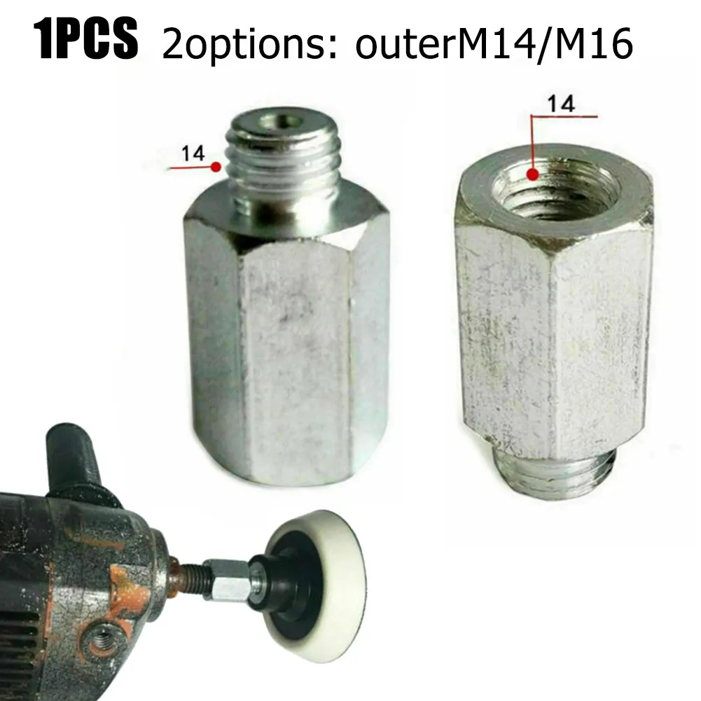 

Outer M14 Inner M16 Connector Outer M16 Inner M14 Connector Grinder Polisher Interface Converter Drill Bit Screw Thread Adapter