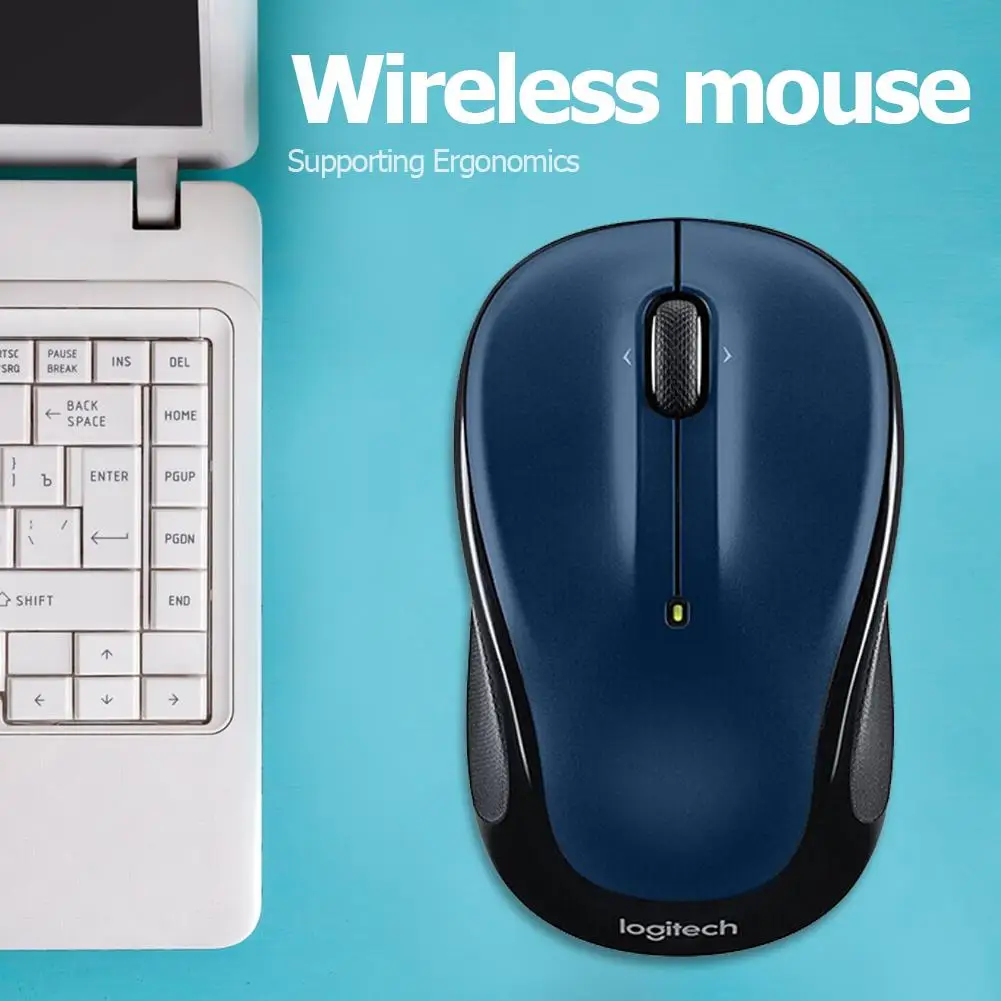 Мышь Logitech M325 беспроводная мышь с 3 кнопками USB 1000 DPI 2 4 ГГц Универсальный Приемник