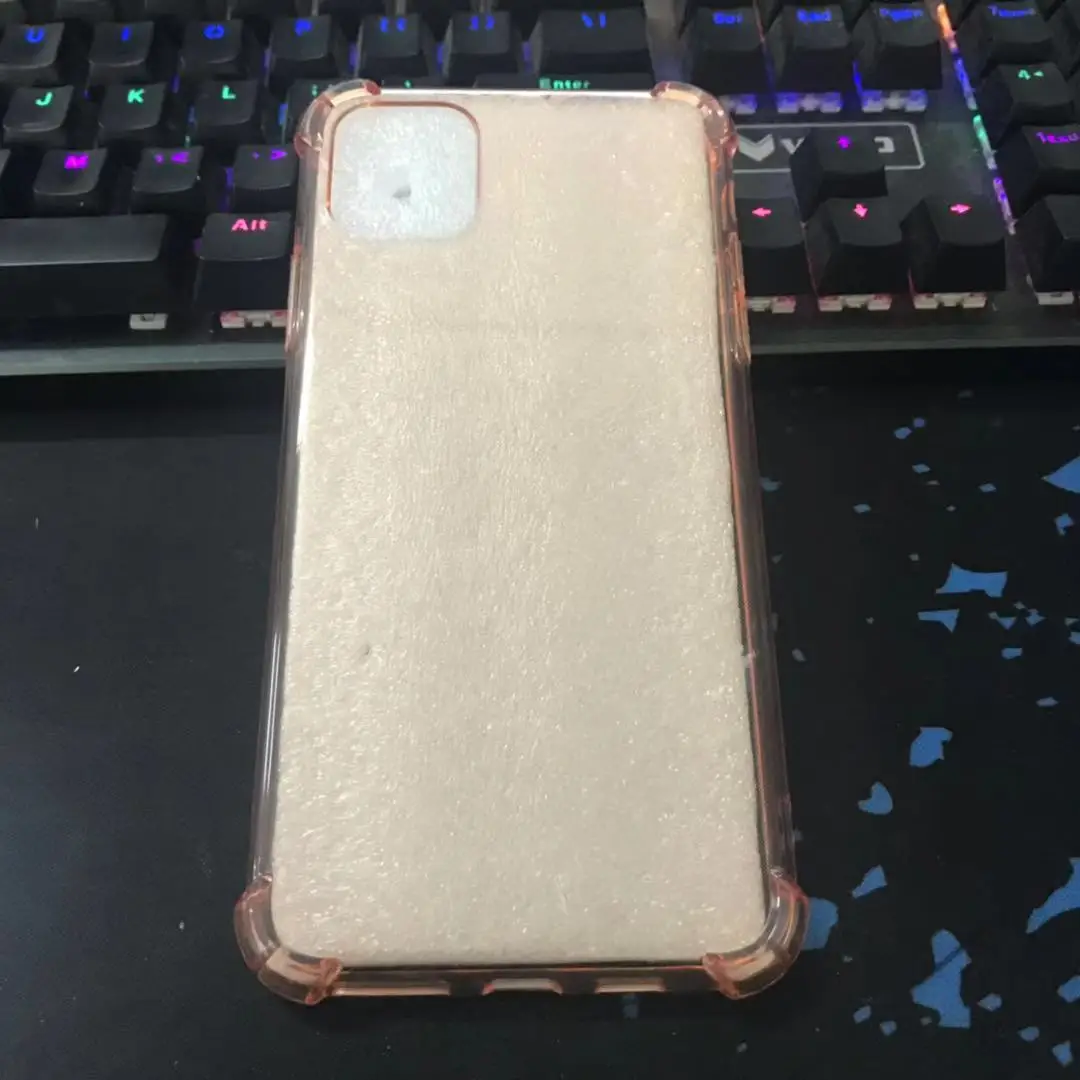 Gold Модный противоударный прозрачный силиконовый чехол для телефона для iPhone 11 Pro Max 8 7 6 6S Plus X XR XS Max Прозрачная защитная задняя крышка - Цвет: Gold