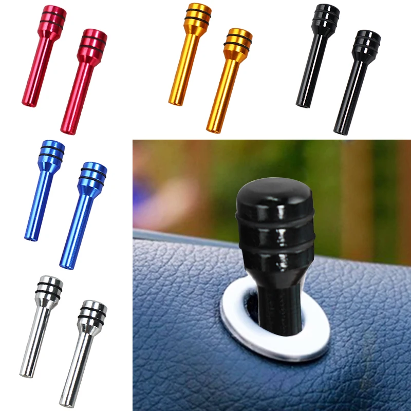 Ручка блокировки дверей автомобиля алюминиевый сплав для VW Golf 4 5 7 6 MK4 Honda Civic 2006-2011