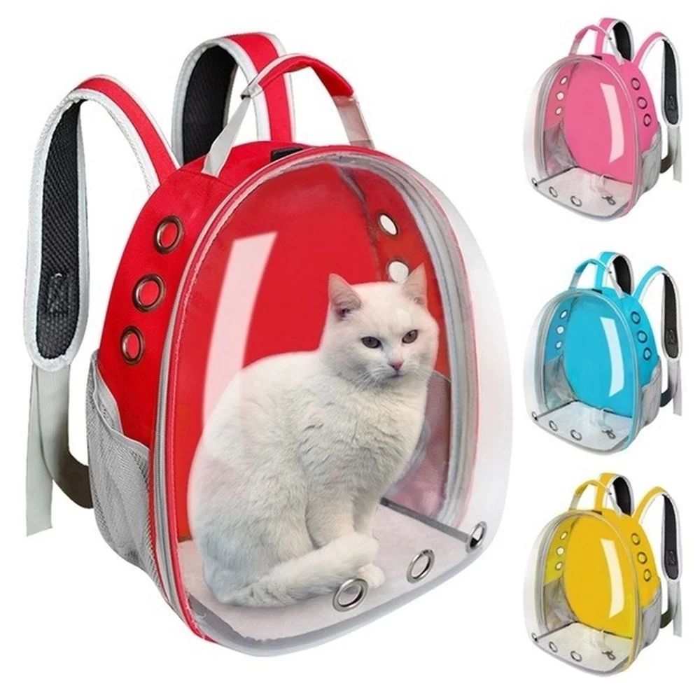 

Cat bag Breathable Portable Pet Carrier Bag Outdoor Travel backpack for cat and dog Transparent Space pet Backpack