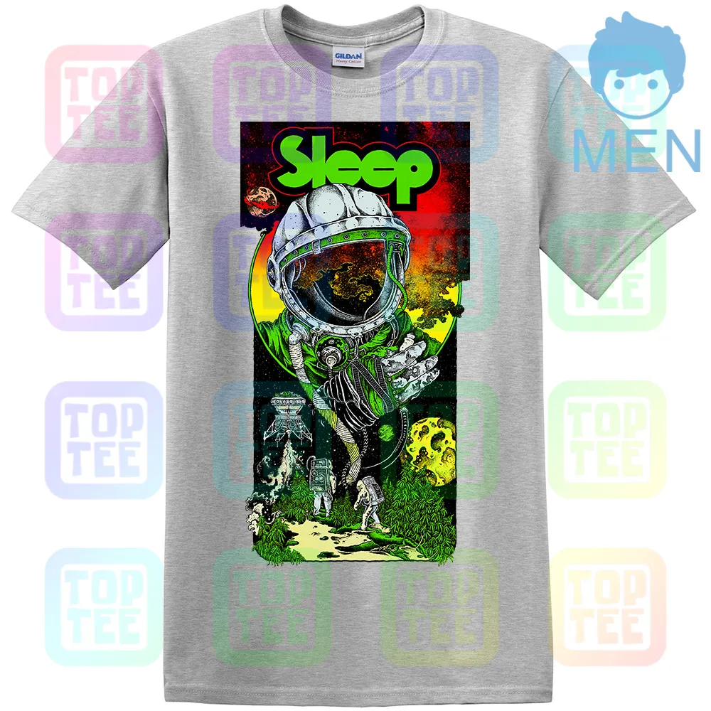 Футболка для сна Stoner Doom Metal Orange Goblin Electric Wizard Graphic Band Tee - Цвет: MEN-GRAY