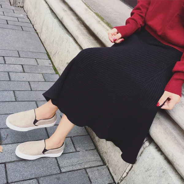 Новая одежда для беременных трикотажные юбки женщин корейская мода