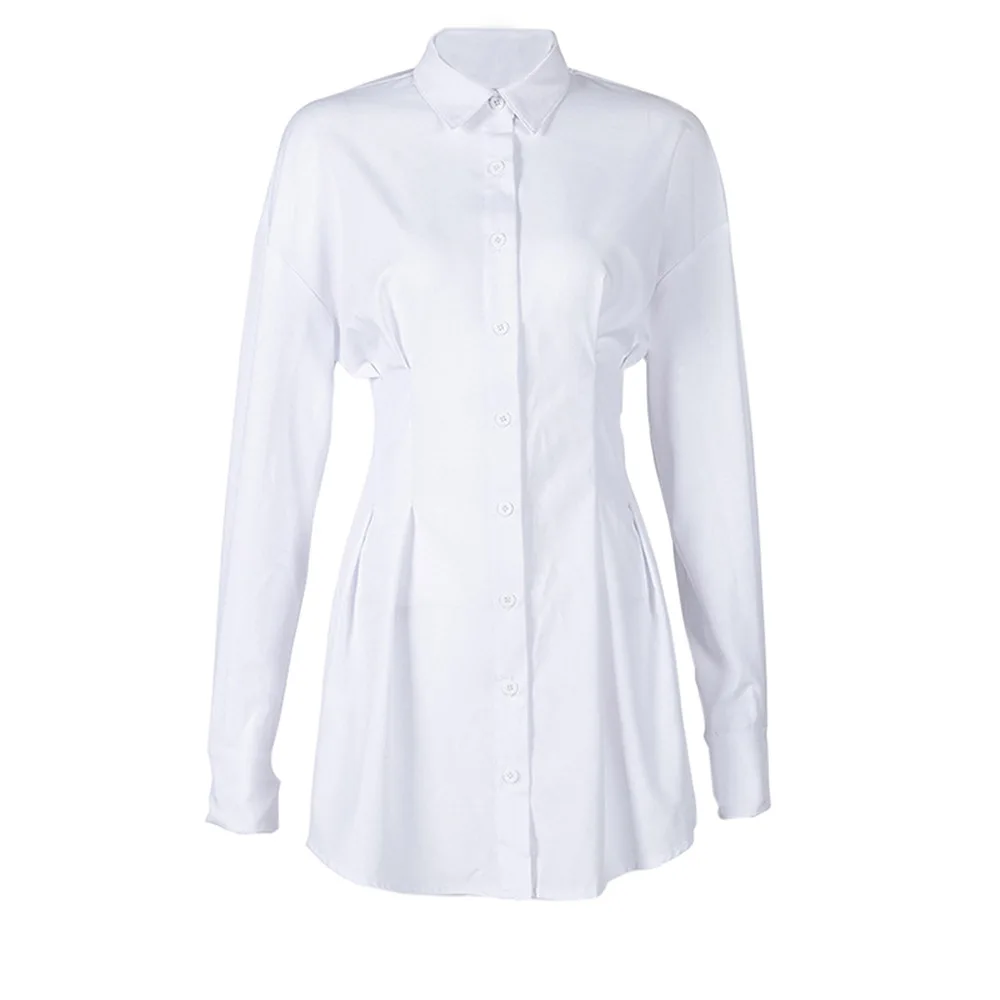 

New Office Lady Women Femal Ladies Long Sleeve Deep V Shirt Dress Sexy Mini Beach Dress Elegant Sexy Party Dresses For Woman