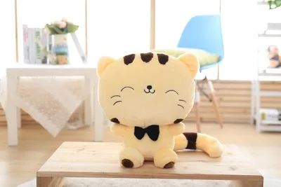 1PCS 60CM 80CM милый бант для кошек плюшевые куклы игрушки подарок подушки дивана