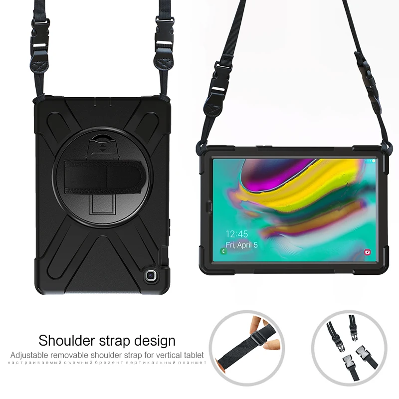 

Heavy Duty Shockproof Case For Samsung Galaxy Tab S5E 10.5" SM-T720 T725 2019 Tablet Kickstand Silicon Cover for SM-T725 720