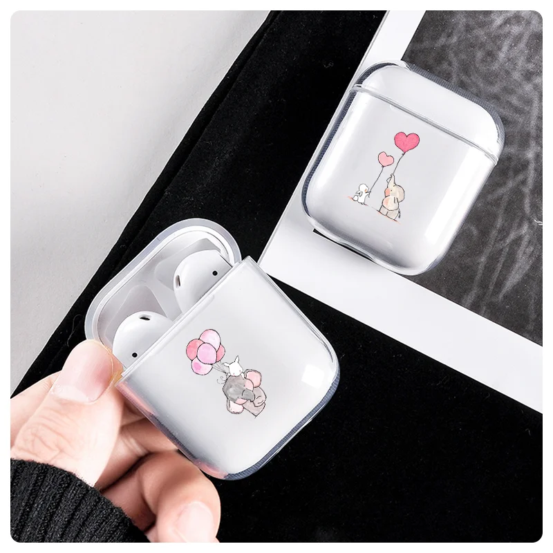Мягкий ТПУ чехол для защиты наушников с беспроводной зарядкой Air Pods милым