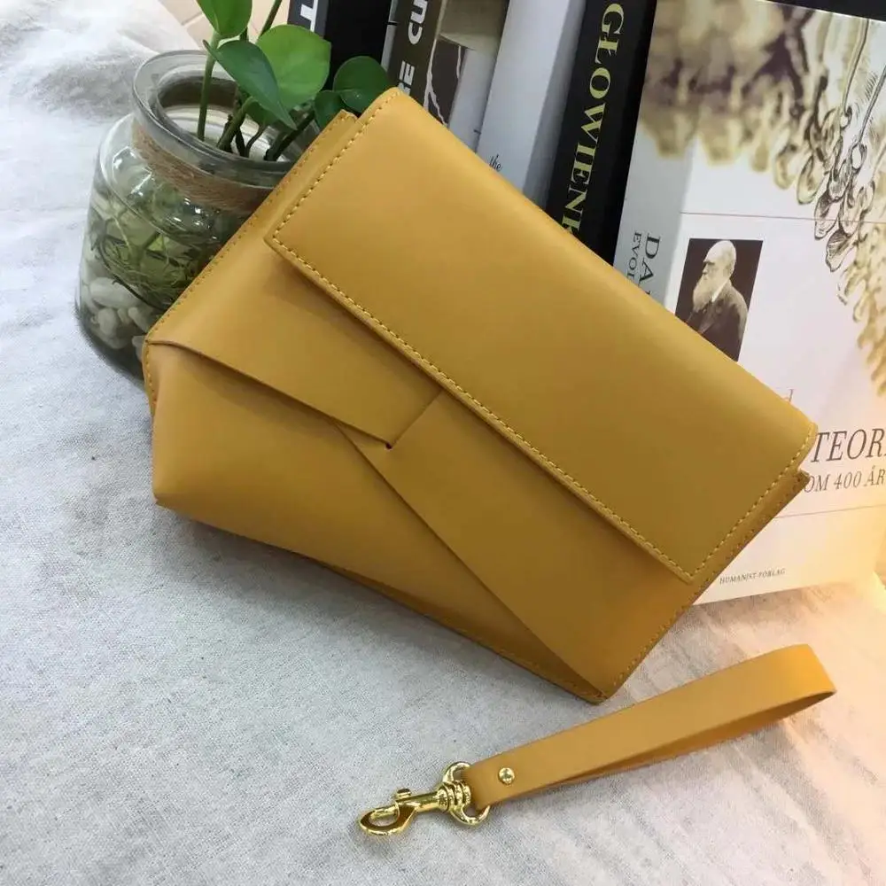 

cow leather crossbody bags Irregular shape Patchwork Clutch bag