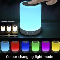 table lamp portable bluetooth speakerrechargeable night lighttouch lamps dimmable warm white light color changing rgb