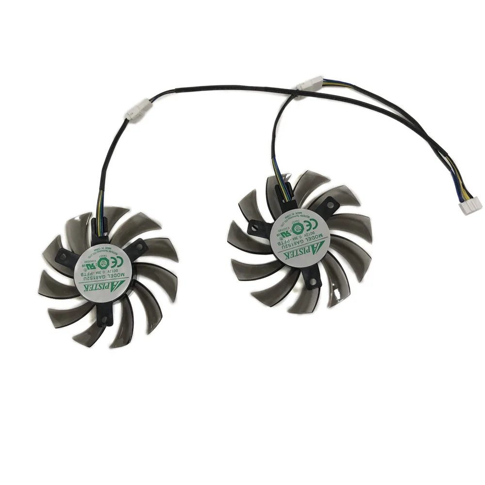 2 шт./компл. HD 7770/7750 GPU радиатор 4pin 75 мм GA81O2U GA81S2U для Powercolor HD7750 HD7770 1Г 2Г сети Графика в