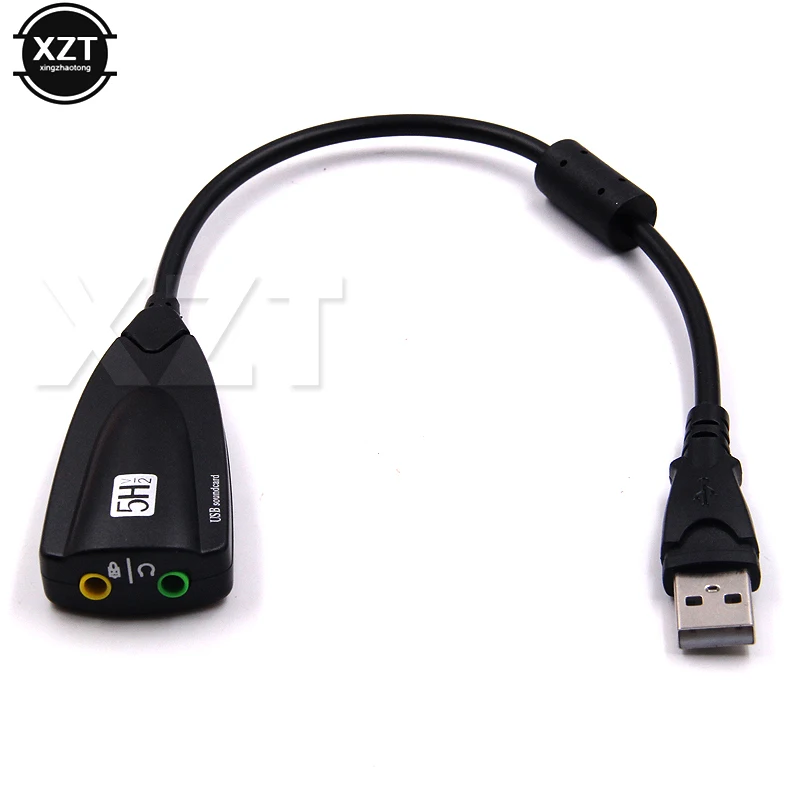 5HV2 USB внешняя звуковая карта 7 1 3 5 мм разъем 3D для компьютера ноутбука колонок