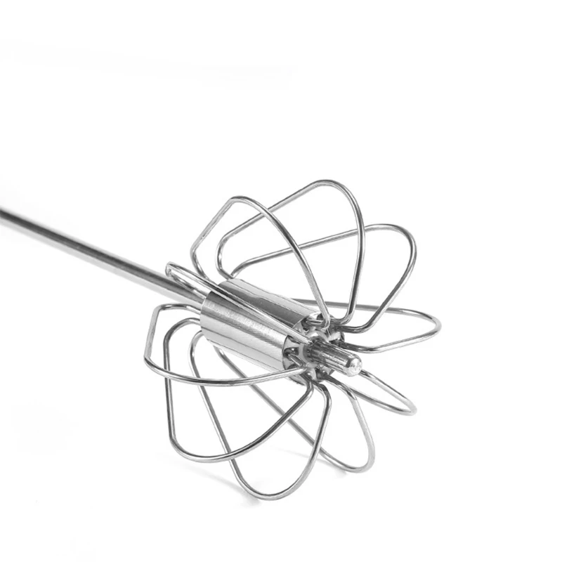 

Stainless Steel Semi-automatic Rotation Beater Hand Pressure Egg Stiring Mixer