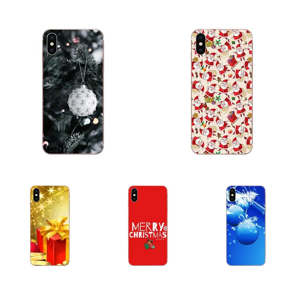 Рождественская Снежная Санта елка новый год 2018 для Sony Xperia Z Z1 Z2 Z3 Z4 Z5 compact Mini M2 M4 M5 T3