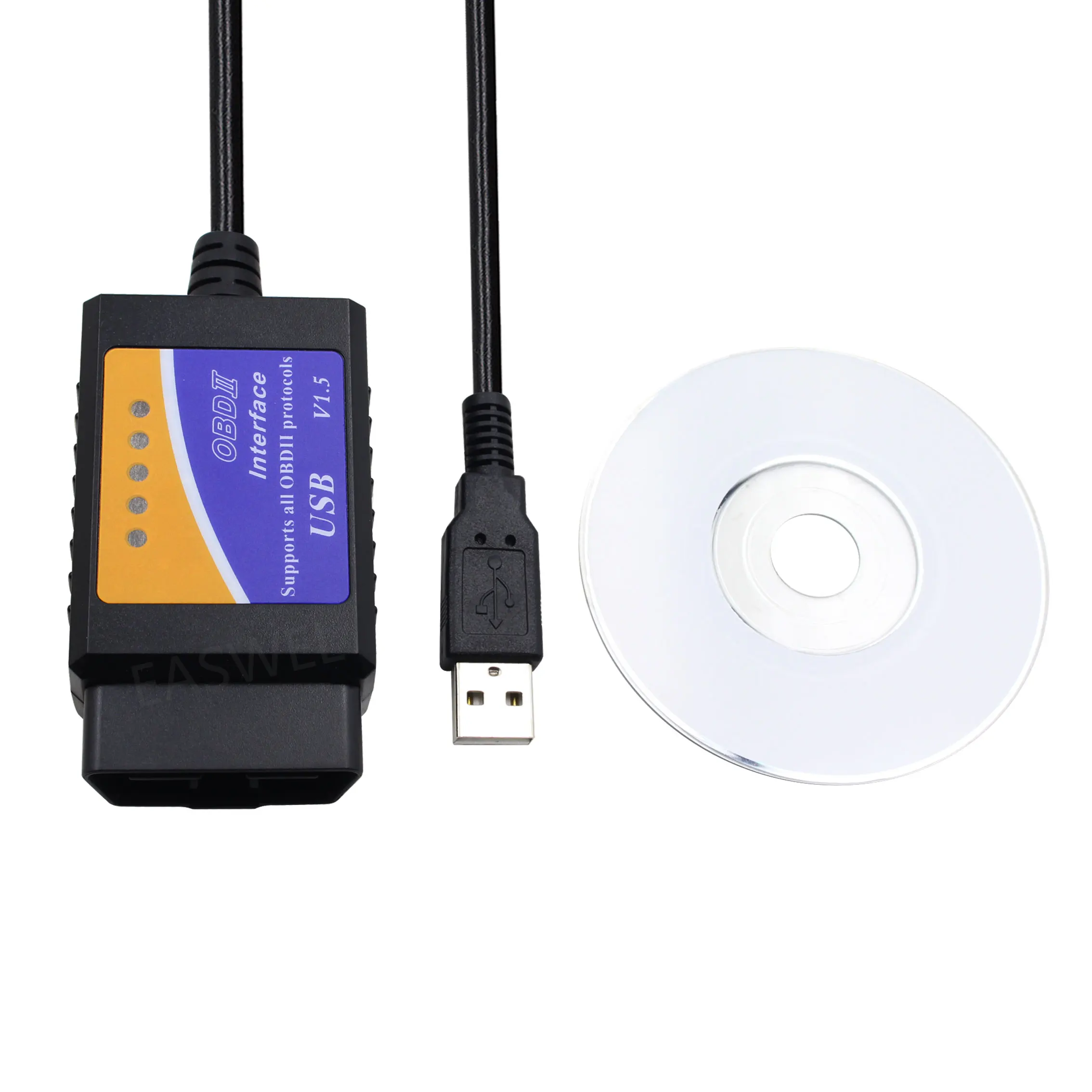 Автомобильный сканер ELM327 v1.5 с USB-интерфейсом адаптер OBD2 для Hyundai Getz 1 6 M 2004 Matrix Santa Fe