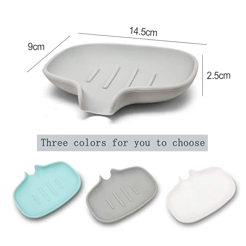 

Soft Soap Holder Bathroom Diversion Type Shower Drain Soap Plates Box