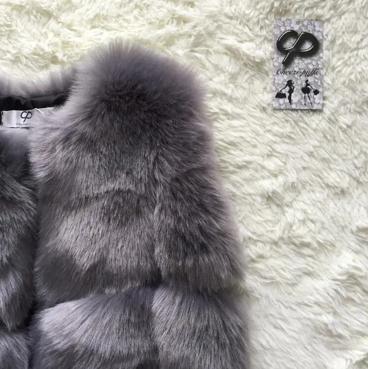 CP42 Dark Grey CP искусственный мех Заводская шуба из искусственного лисьего меха женская зимняя мода искусственный мех с капюшоном пальто Женский Искусственный жакет из меха CP42 - Цвет: CP42 Dark Grey