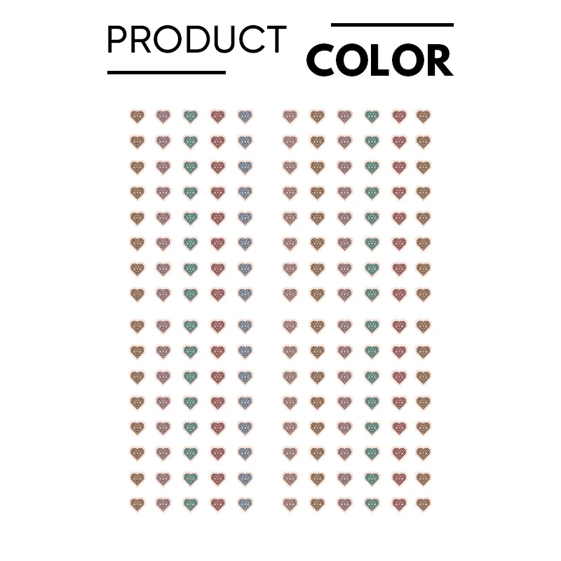 

40/48/176 шт./лист, наклейки в виде сердца