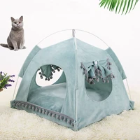 m l 2020 new summer cat tent breathable pet puppy house dog bed suitable for small dogs comfortable removable small cat bed cave
