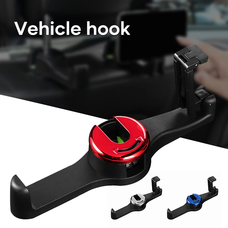 

Hot Sale Universal Car Headrest Back Seat Hook Seat Hanger Vehicle Organizer Convenience Holder For Car Storage