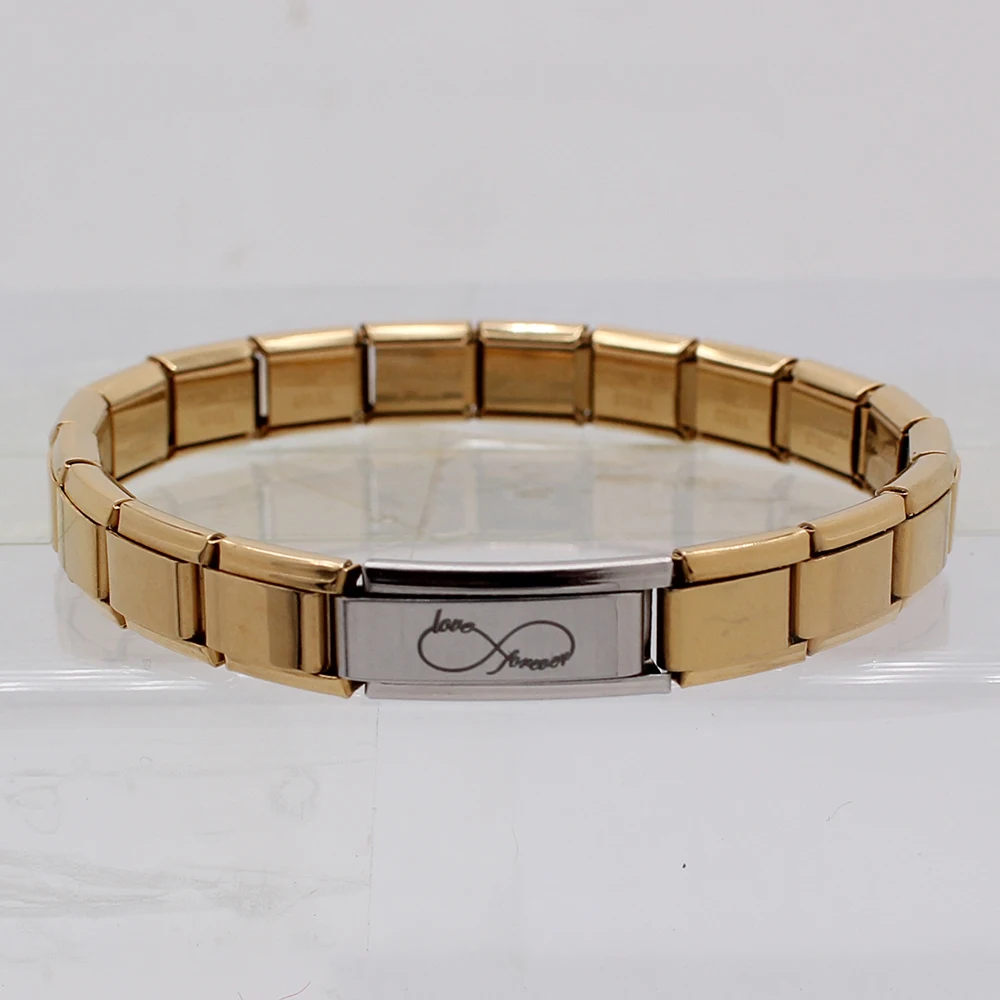 Браслет Hapiship из нержавеющей стали 9 мм итальянский Шарм для женщин безопасный