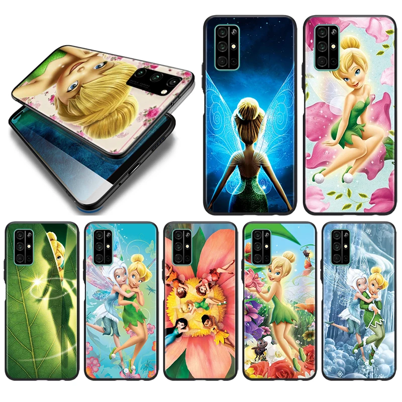 

Soft Silicone Cover Tinkerbell princess For Honor Magic 3 Play 5 5T 50 X20 SE V30 30 30S Pro Plus 5G Black Phone Case