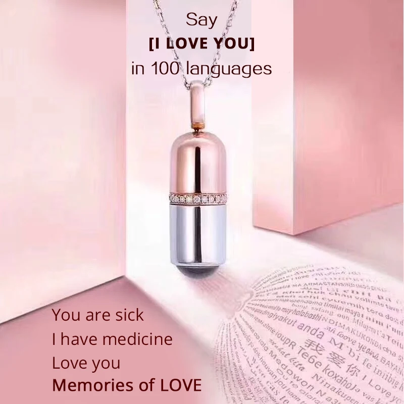 SG Стерлинговое Серебро 925 пробы 100 языков подвеска с надписью I love you ожерелье для