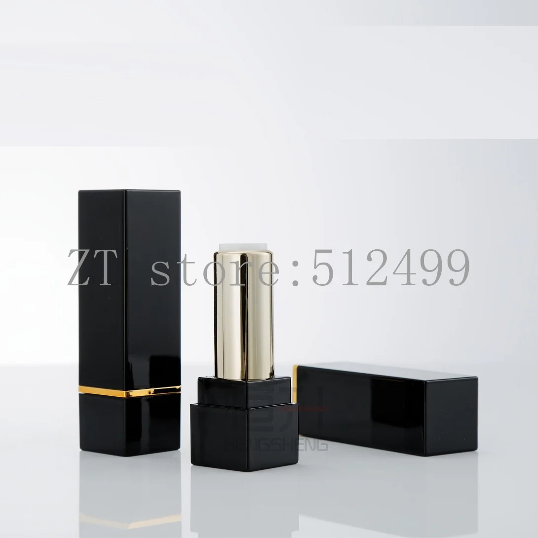

5/10/30/50/100pcs Empty Lipstick tube res/black/gold square diy12.1mm homemade material lipstick shell Lip Balm Container