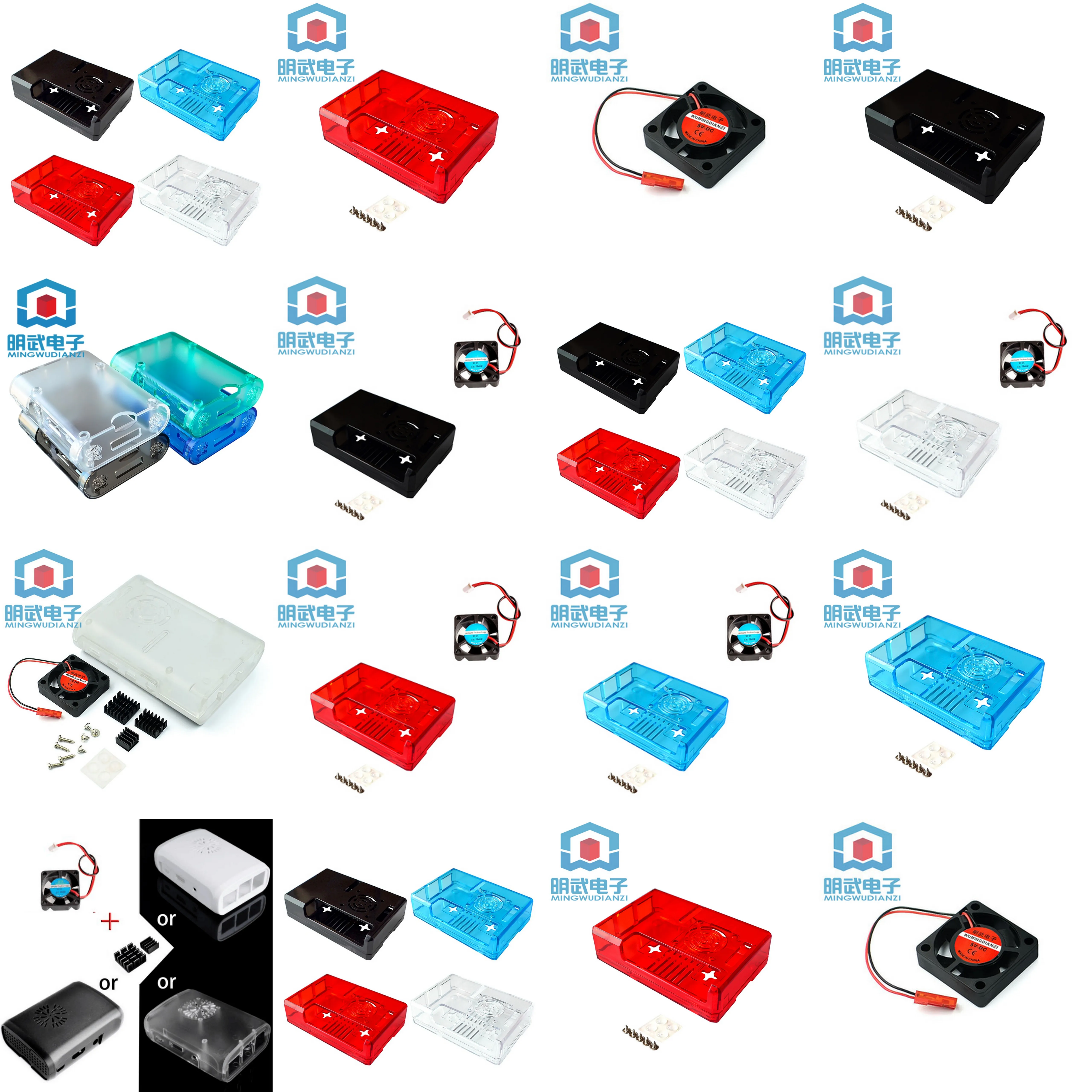 Raspberry Pi 3 3B + 4 4B Новинка! Стандартный чехол из АБС-пластика с вентиляционным