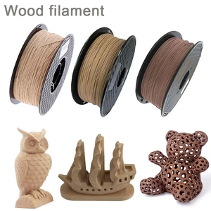 wood filament pla 3d printer 1 75mm 250g 0 5kg 1kg 3d printing material pla light dark red wooden color filaments no bubble free global shipping